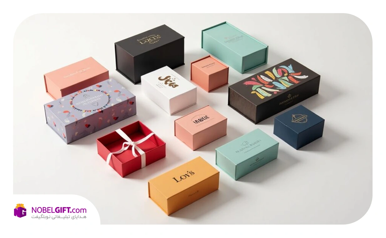 جعبه های بسته بندی متنوع و رنگی هدایا