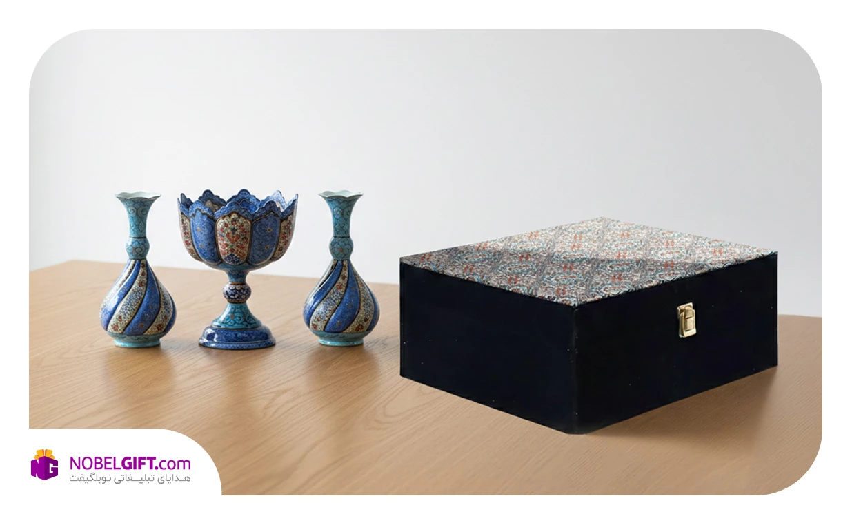 ست 3 تکه مینا کاری تبلیغاتی