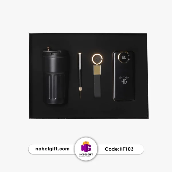 HT103 ست مدیریتی لاکچری مشکی مدل HT103