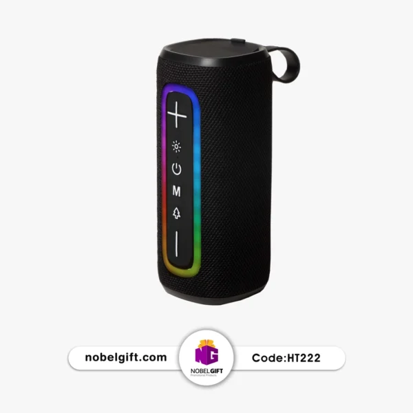 HT222 اسپیکر بلوتوثی RGB استوانهای کد HT222