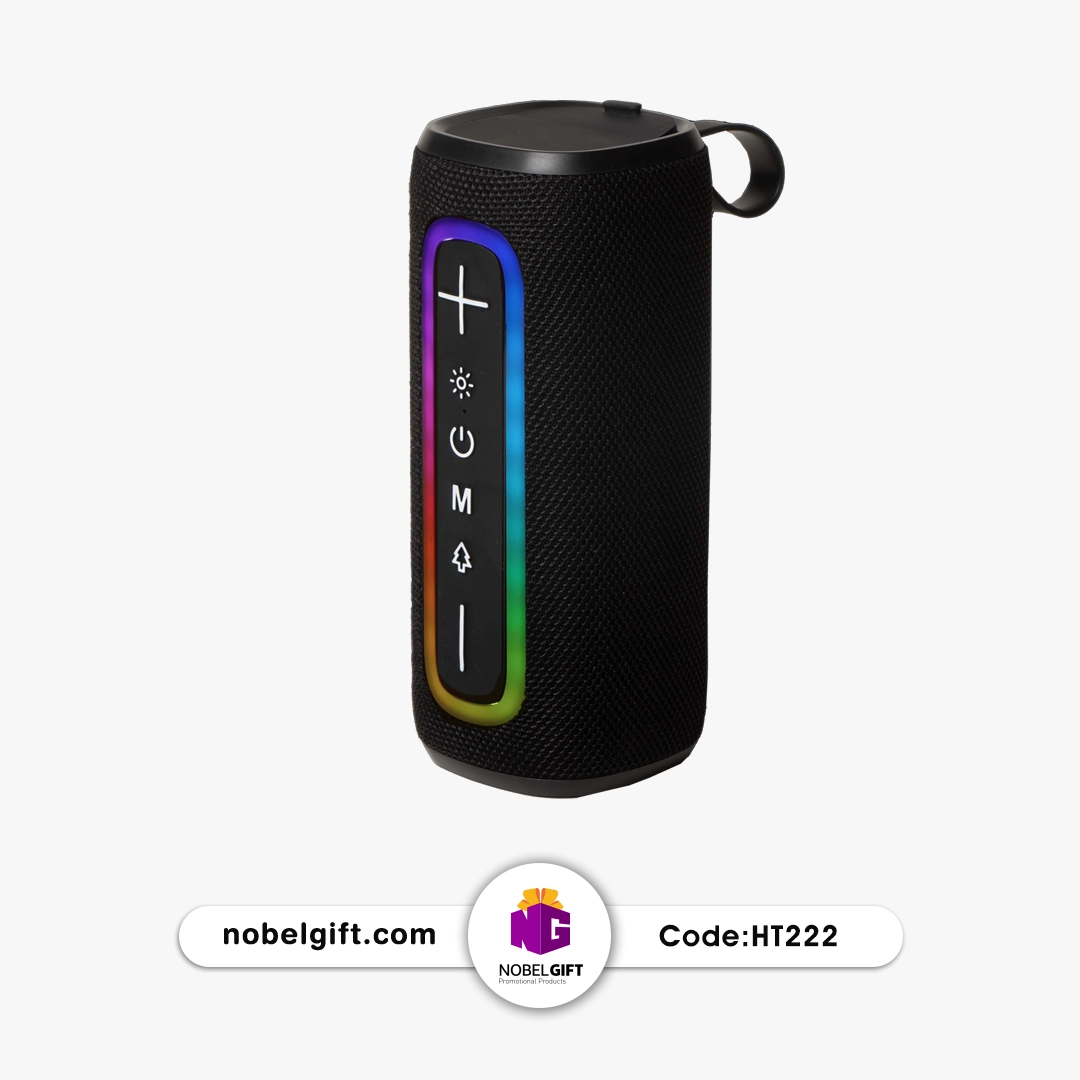 HT222 اسپیکر بلوتوثی RGB استوانهای کد HT222