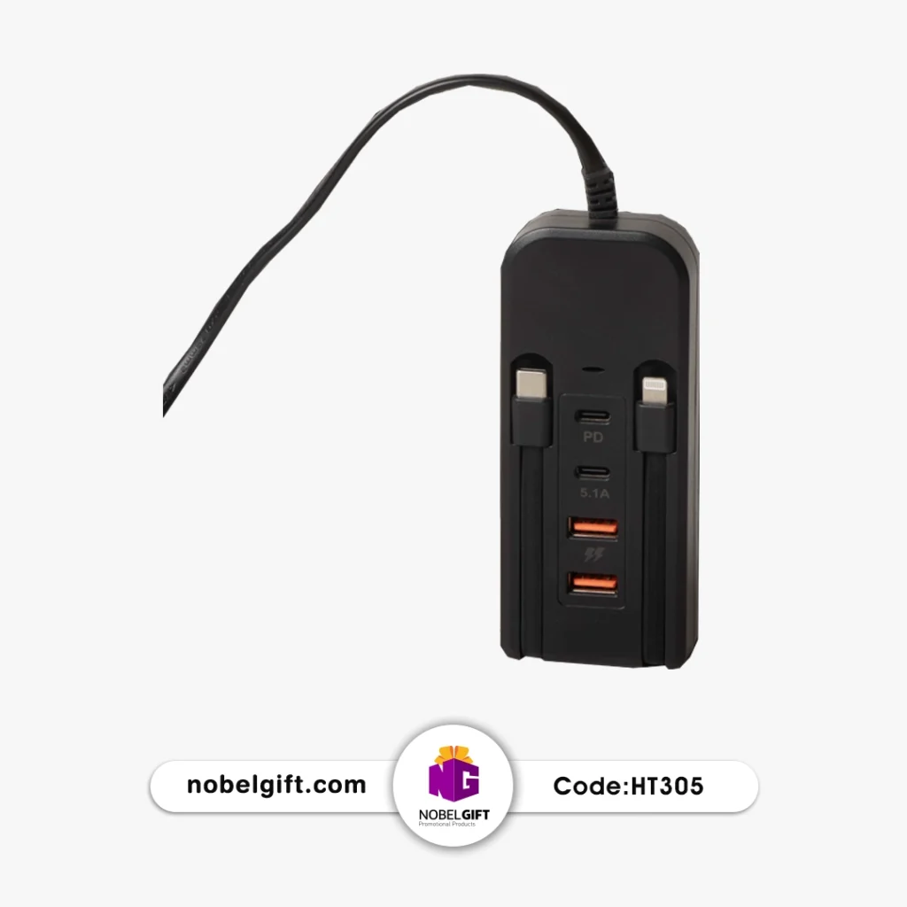 شارژر و هاب شارژ چندکاره کد HT305