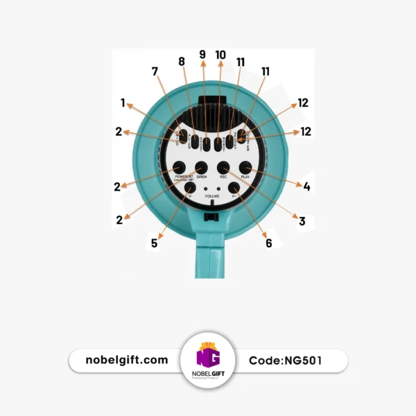 مگافون هوشمند و تغییردهنده صدا Porodo کد NG501 - Image 3