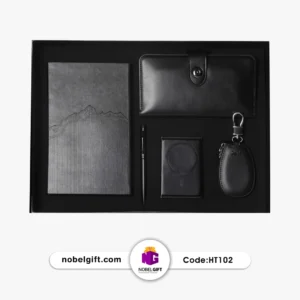 ست مدیریتی HT102 چرمی مشکی