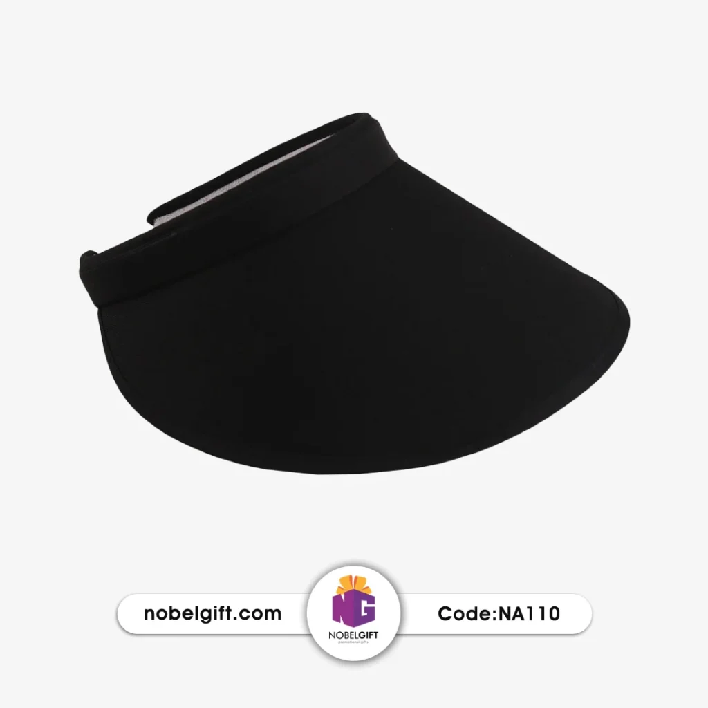 نقاب آفتابی تبلیغاتی مدل NA110 رنگ مشکی مناسب چاپ لوگو
