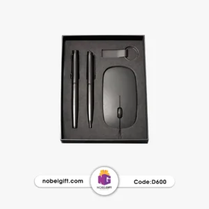 ست هدیه موس و خودکار روان نویس D600