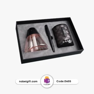 ست هدیه اسپیکر بخور سرد و خودکار فلزی D605