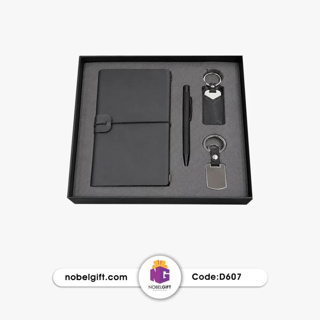 ست هدیه نوت بوک خودکار و فلش D607